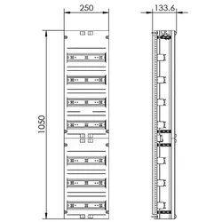 ABN Verteilerfeld 1V 7xGerätetragsch. VR17