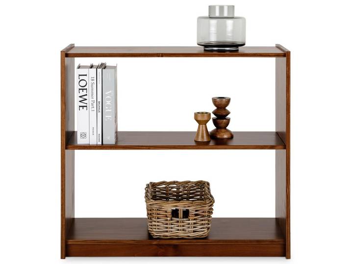 Idimex Standregal Standregal Kastanie, Kastanienfarben, Holz, Kiefer, Vintage, 80x72x30 cm, Wohnzimmer, Regale, Bücherregale