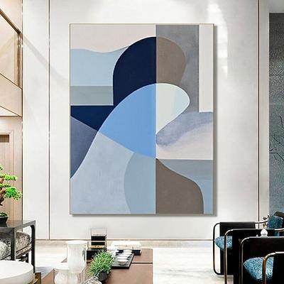 Leinwandgemälde aus der Mitte des 20. Jahrhunderts, handgefertigte Wandkunst von Urban Epiphany, zeitgenössisches abstraktes Mid-Century-Modern-Minimalismus-Wohndekor, moderne abstrakte Kunst