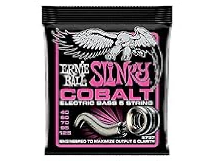 Ernie Ball Super Slinky 5 Cobalt Cordes pour Basse électrique à 5 cordes, calibre 40-125