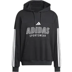 adidas House of Tiro French Terry Hoodie Herren - schwarz/weiß -