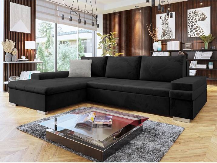 MIRJAN24 Ecksofa Bangkok Mini Premium, mit Schlaffunktion und Bettkasten, L-Form, Ottomane Universal
