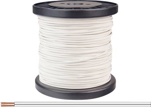 Donau Elektronik 218-55-100 Litze 2 x 0.14mm² Weiß 100m