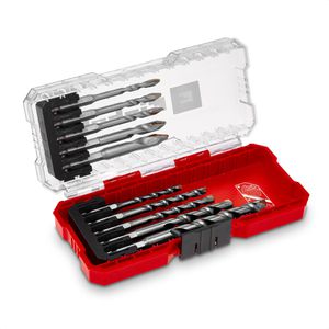 Einhell Bohrer S-CASE HM, 51410, 10-teiliges Set, 5-10mm, Fliesenbohrer