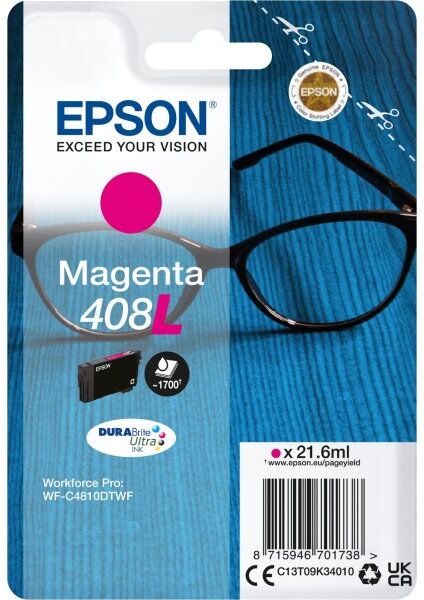 Epson 408l Blækpatron, Magenta