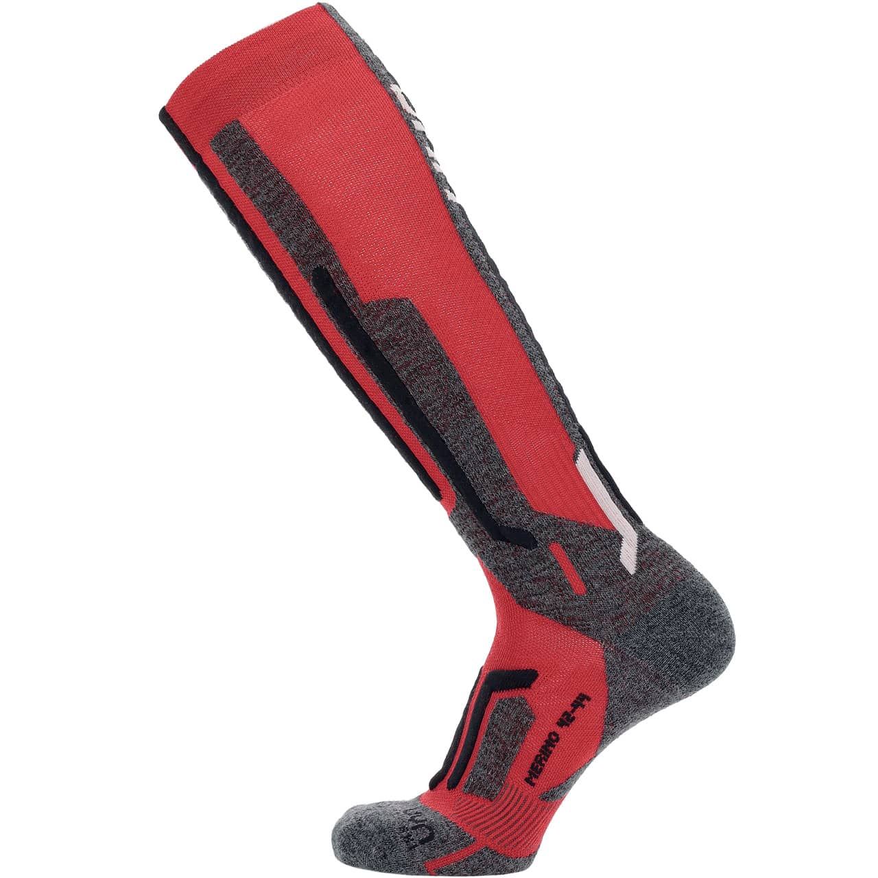 UYN Herren Skisocken MERINO red/black - 39-41