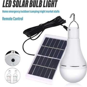 Uplifted Goods LED Solar Lamp Bulb Outdoor Waterproof Hanging Light LED Solar Lamp Bulb Outdoor Waterproof Hanging Light