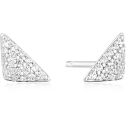 ANIA HAIE - STUD EARRINGS - Triangular Pavé - silver