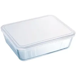 Pyrex Schale, Standseiher, Borosilikat, transparent, 2.5l, rechteckig, Höhe:8cm