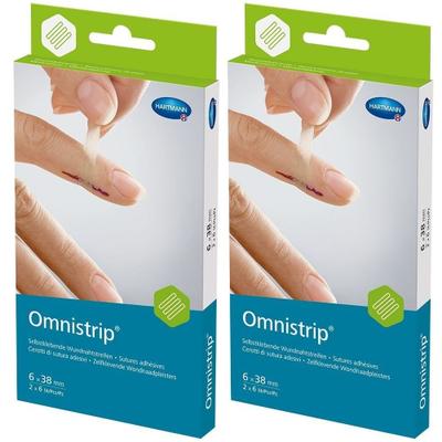 Omnistrip Wundnahtstreifen 6x38 mm 2x 2x2 St Pflaster