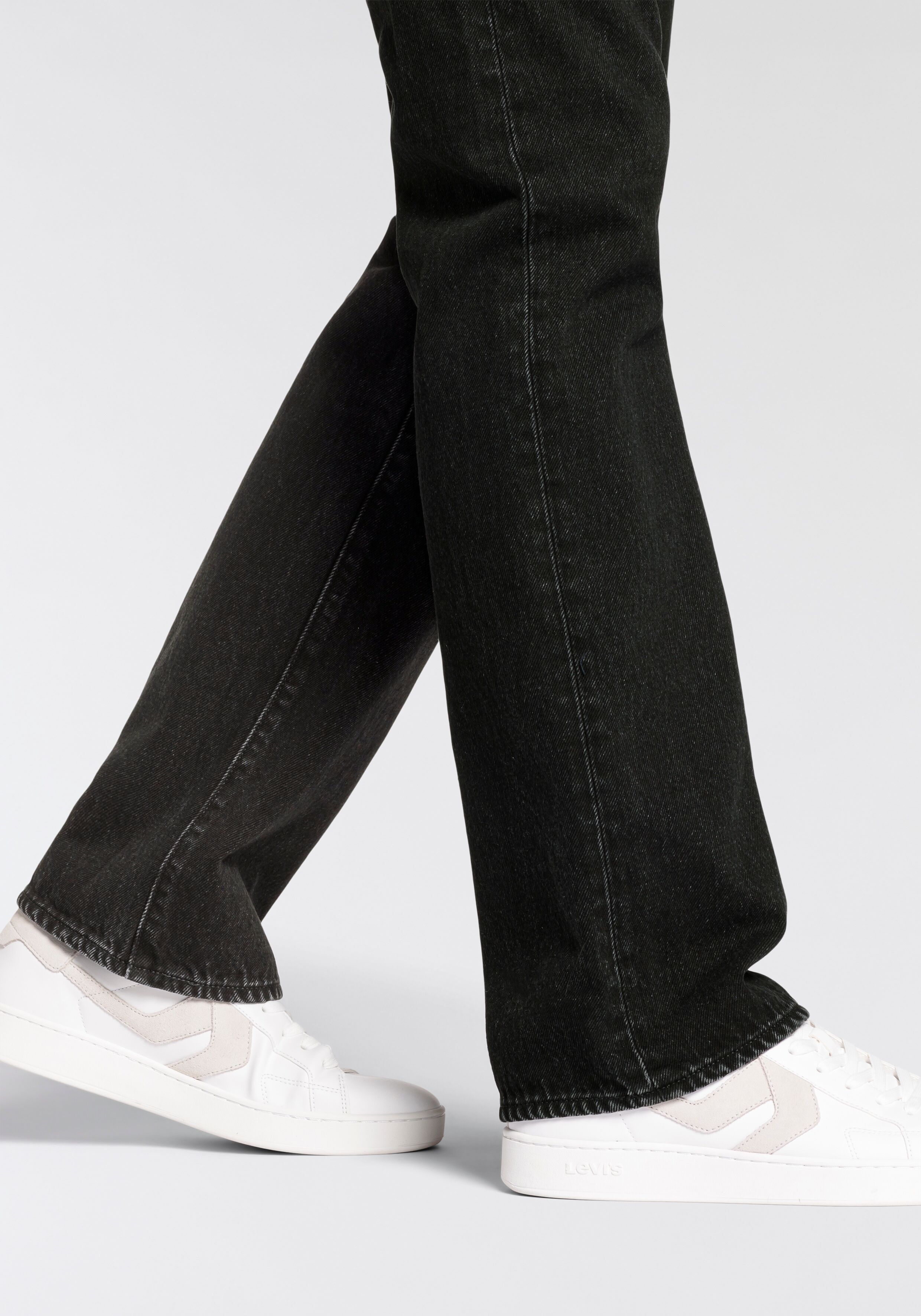 Bootcut-Jeans LEVI'S "LV Jeans 517 BOOTCUT", Herren, Gr. 34, Länge 34, schwarz (welcome to the rode), Denim/Jeans, Obermaterial: 100% Baumwolle, bootcut fit, Jeans Bootcut-Jeans welcome to the rode 34, Länge 34