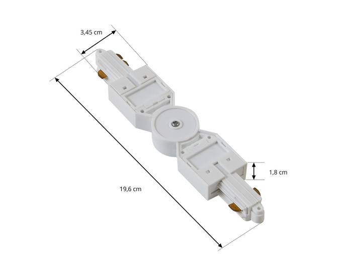 Linaro Track Connector Réglable Blanc - Lindby - Plastique