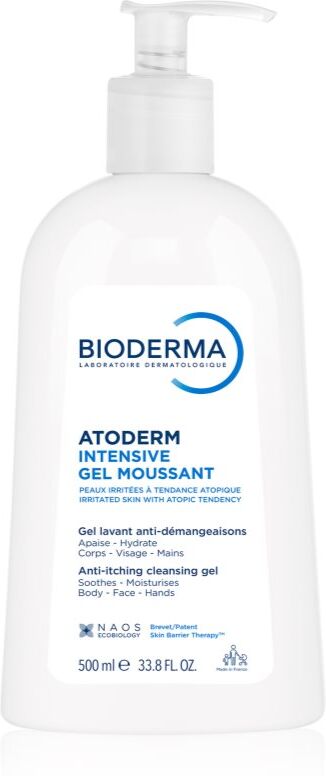 Bioderma Atoderm Intensive Gel Moussant nærende skummende gel Til meget tør sensitiv og atopisk hud 500 ml