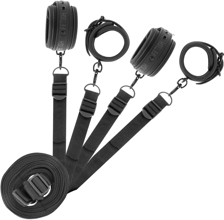Fetish Submissive Bondage Ensemble Menottes Lit Doublure Néoprène