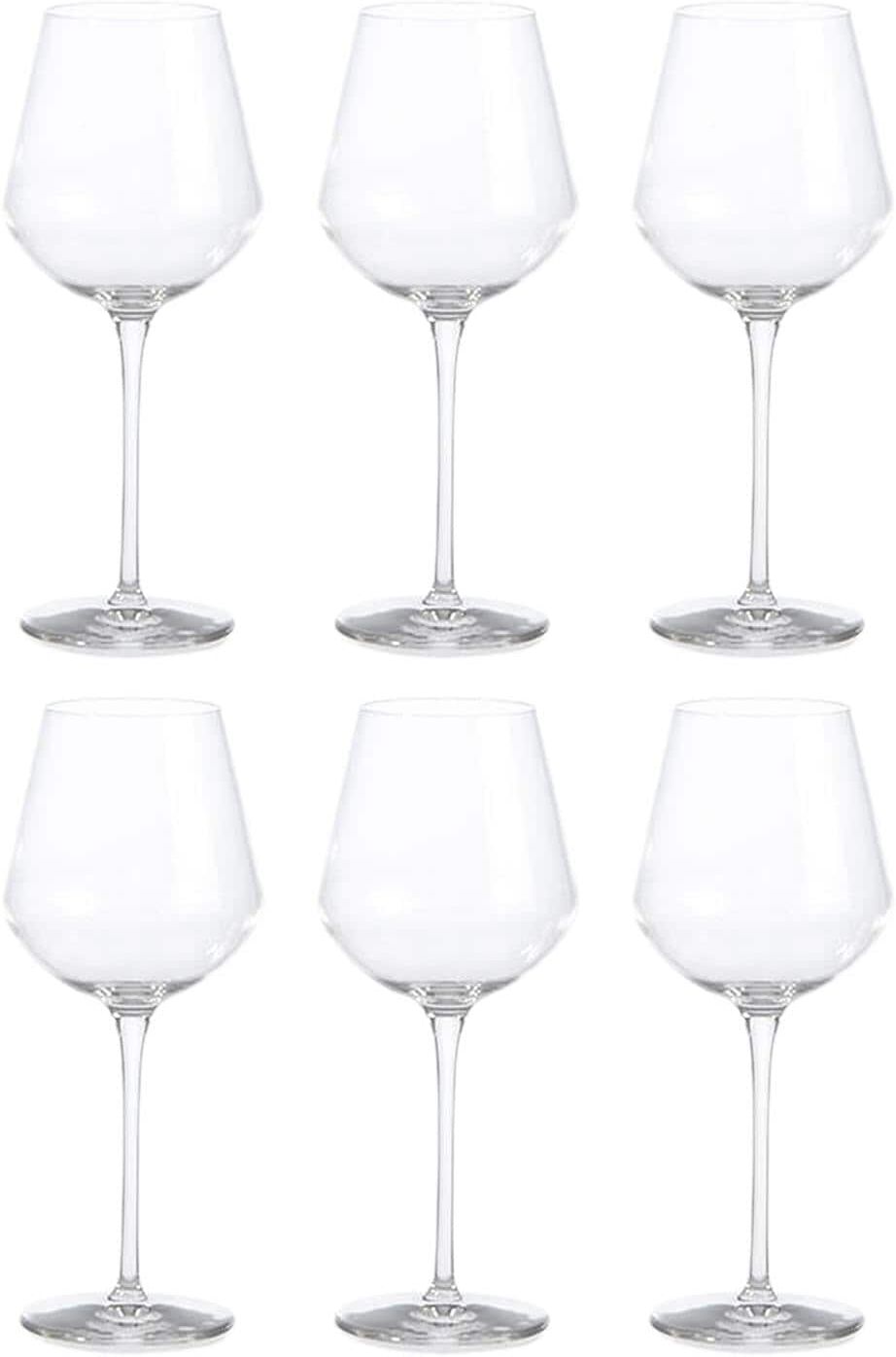 Weinglas BORMIOLI ROCCO "Inalto 380 ml, 6 Stück", transparent, H:20,7cm, Glas, Trinkgefässe, Weinglas transparent 20,7cm, 380ml