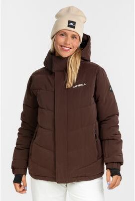 O'Neill s Fwc Cruz Hybrid Puffer Jacket in Coffee Bea, Size XS, Polyamide/Polyester/Suede