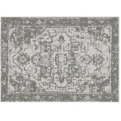 Webteppich   ¦ grau ¦ Synthetische Fasern ¦ Maße (cm): B: 133