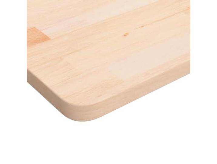 KTHLBRH Quadratische Tischplatte 80 x 80 x 2,5 cm Eiche massiv Unbehandelt, personalisierbar, für Stehtische oder Konsolentische, rustikales Design