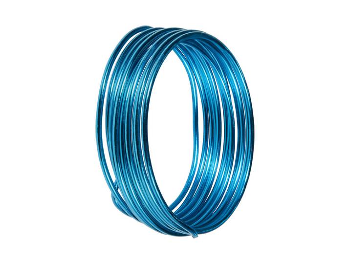 Glorex Deko-Aludraht Türkis 2 m 2 mm