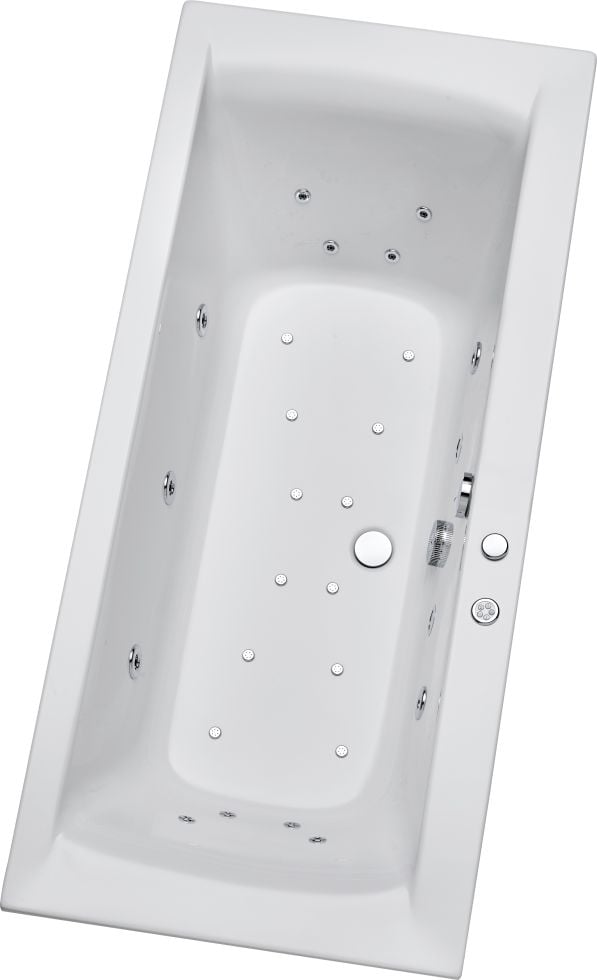 Ottofond Whirlpool-Komplettset Rosa 200x90 cm, weiß