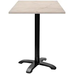 Restootab Stehtisch 60x60cm - Modell Bazila marmor yule