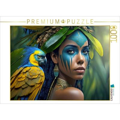 CALVENDO Puzzle Junge Frau | 1000 Teile Lege-Größe 64x48cm Foto-Puzzle für glückliche Stunden