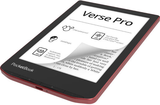 Pocketbook Verse Pro lettore e-book Touch screen 16 GB Wi-Fi Nero, Rosso