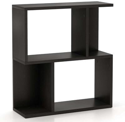 3-Tier Bookshelf Freestanding Display Shelf Geometric Bookcase
