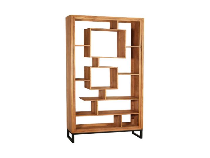 Grosses Massivholz Regal „Cube“ Akazienholz Invicta Interiors