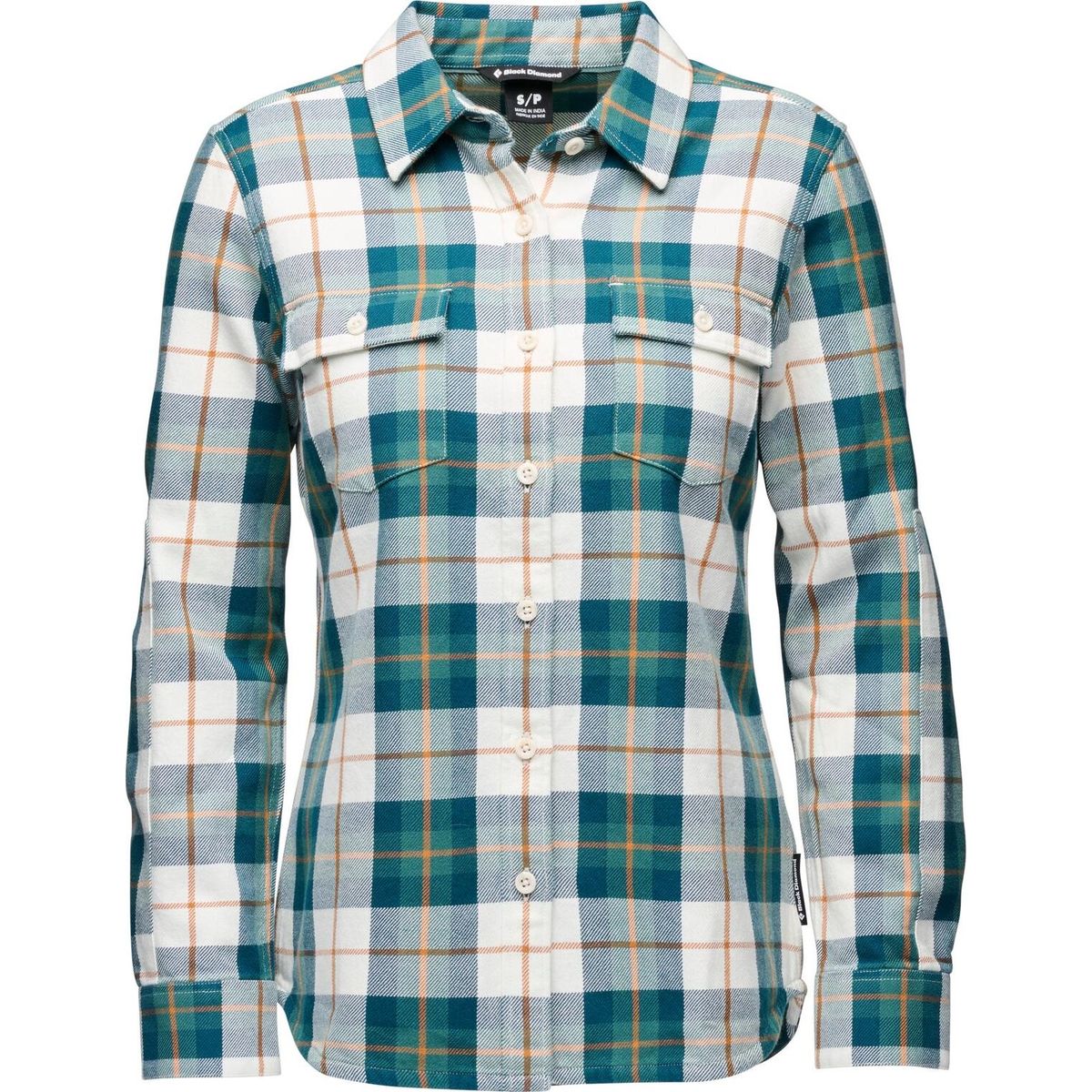 Black Diamond W Project Twill LS Shirt raging sea-henna (9651) SML AP7530929651SML1