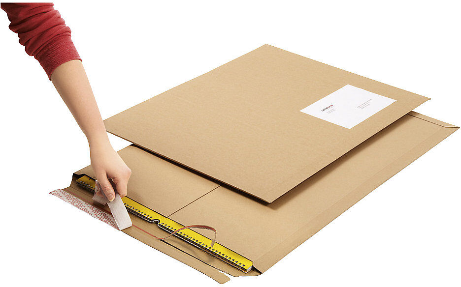 kaiserkraft Kalender-Versandtasche, 1-wellig, Innen-LxB 640 x 530 mm, ab 200 Stk