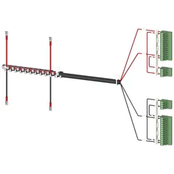 Siemens 3KC9834-7 Zubehör für 3KC8 Spannungsversorgungskabel für oberseitigen Anschluss 2-polig 3KC98347