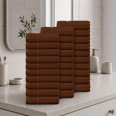 Home Weavers Inc Home Weavers Willow Collection 630GSM Cotton Zero Twist Super Absorbent Wash Cloth - 13x13