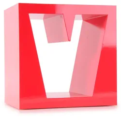 Raumtrenner Holzregal Wandregal MDF Wohnzimmerregal Ablage BHP Love B421016-5