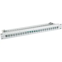 EFB IVF-48-SI INFRALAN® Verteilerfeld 19“ 48-Port, 1HE, für Slimline Module, Metallfarben IVF48SI