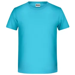 Jungen Basic T-shirt "8008B" - M - turquoise