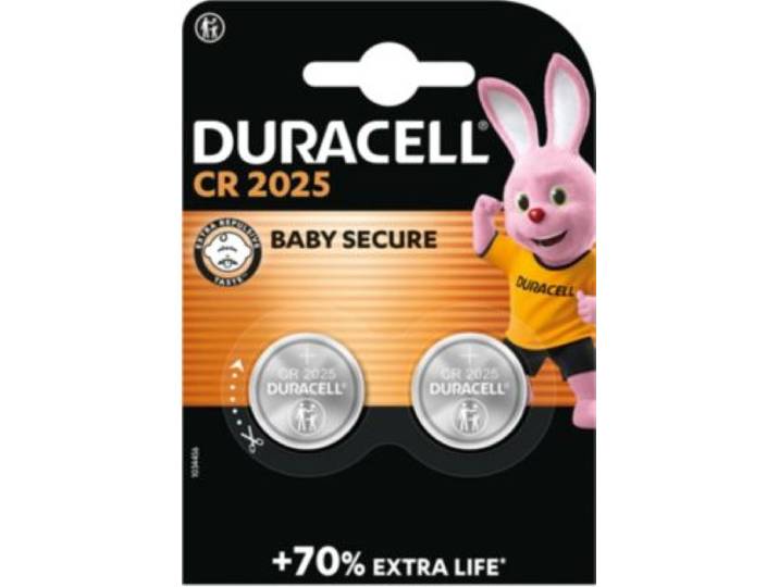 Duracell - Pile Lithium Dl/Cr 2025, Pack De 2 Unités