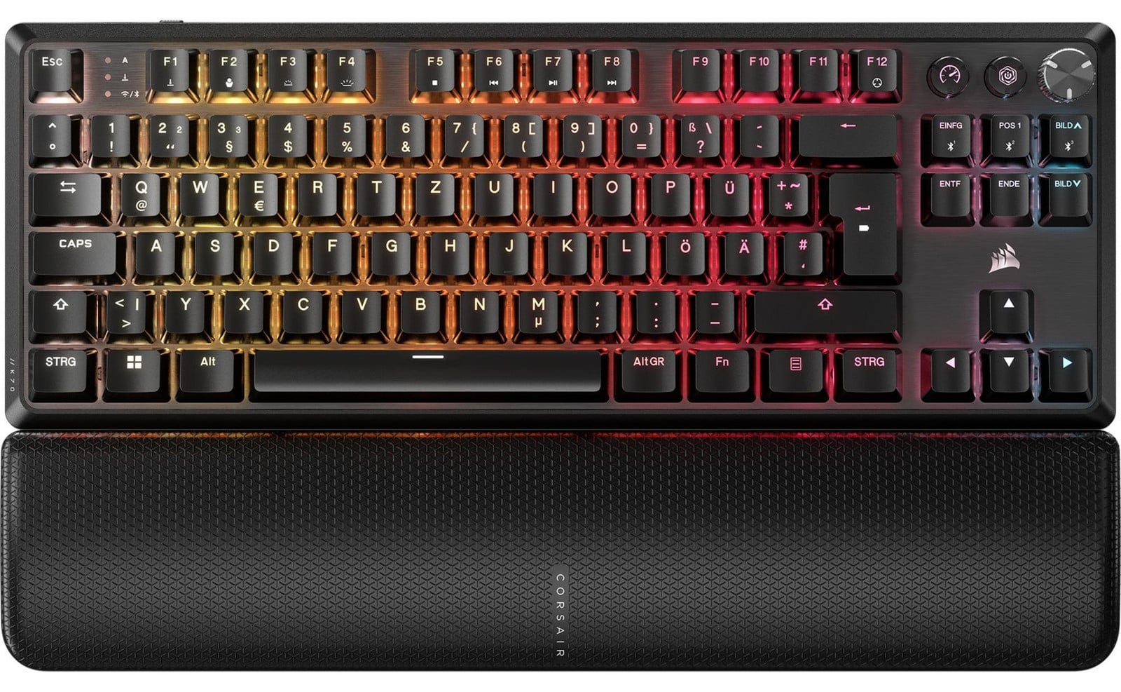 Corsair K70 Core TKL Wireless RGB LED Toetsenbord - Zwart