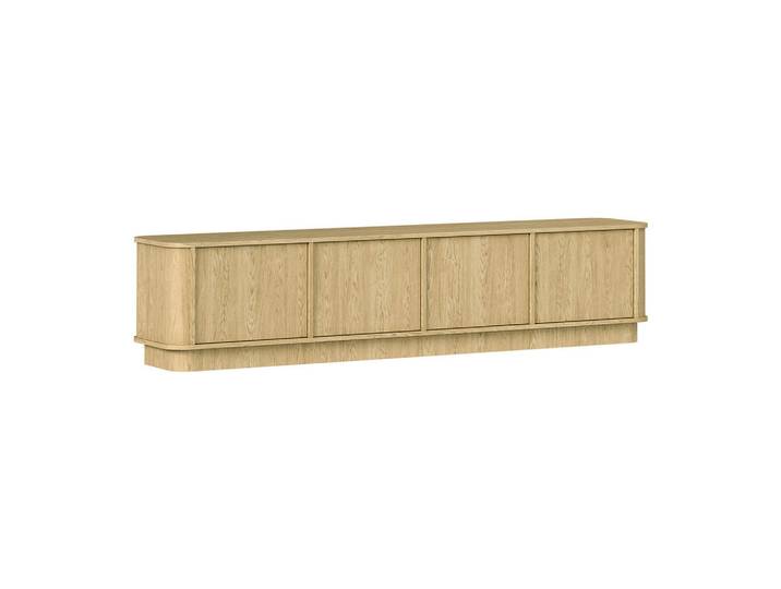 Petits-meubles Tv-Möbel Halina Holz, Braun, Holzwerkstoff, 200x45.7x40 cm, Wohnzimmer, TV Möbel, Lowboards, Lowboards stehend