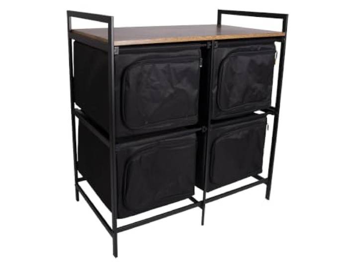Bo-Camp Industrial Camping Küche Lawton Falt Schrank Schubladen Tisch Holz Stahl
