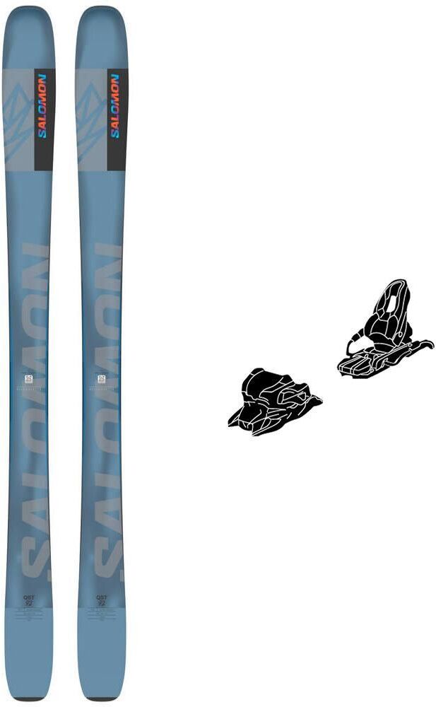 Salomon  - Pack Ski Qst 92 - 152 + 11.0 Tp 100mm Black Anthracite - Ski