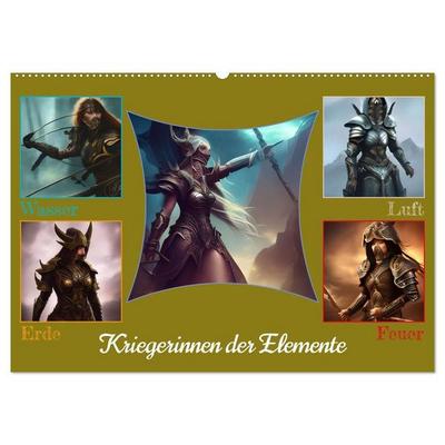 Kriegerinnen der Elemente (Wandkalender 2027 DIN A2 quer), CALVENDO Monatskalender