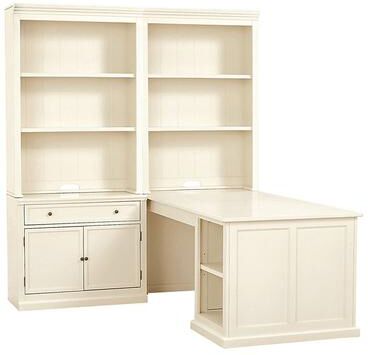 Tuscan Return Group with Shelves - Small - Off White - Ballard Designs