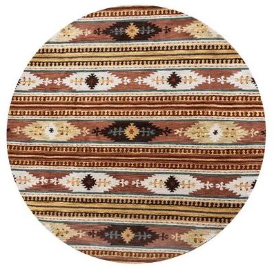 Alora Decor Ryder Rust, Tan, Ivory, and Grey Hand-tufted Wool Rug