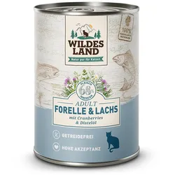 WILDES LAND Katze 12 x 375g Forelle und Lachs