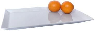Fitz and Floyd Everyday White Rectangular Rim Platter, 18 Inch - 18 Inch