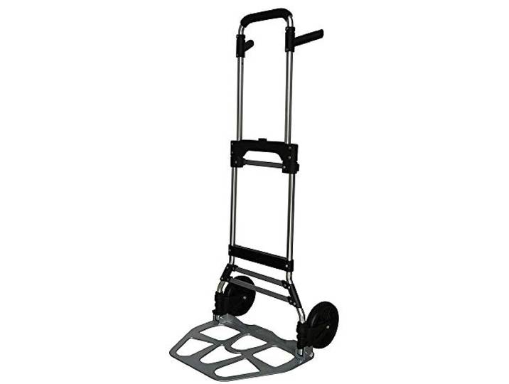 Pavo – Diable pliable léger avec roues\, chariot de transport portable avec poignée réglable\, chariot compact capacité 120 kg – 8001040