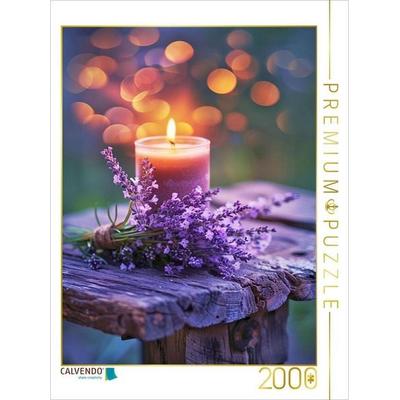 CALVENDO Puzzle Lavendel bei Kerzenschein | 2000 Teile Lege-Größe 90x67cm Foto-Puzzle für glückliche Stunden, Sonstige von , Calvendo Puzzle