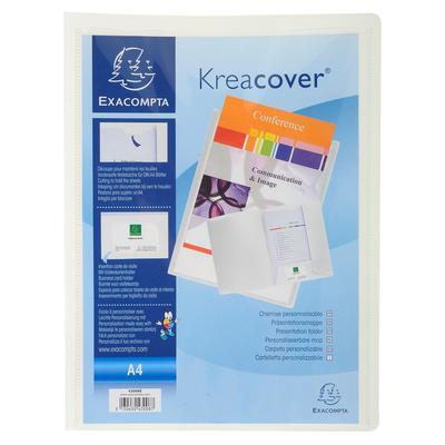 Exacompta Präsentationsmappe aus PP 400µ, für Format DIN A4 - Kreacover