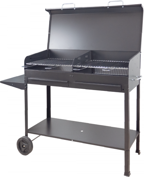 Mille Vanessa 2G - Barbecue in ferro artigianale a carbone - 2x 47.5x37cm